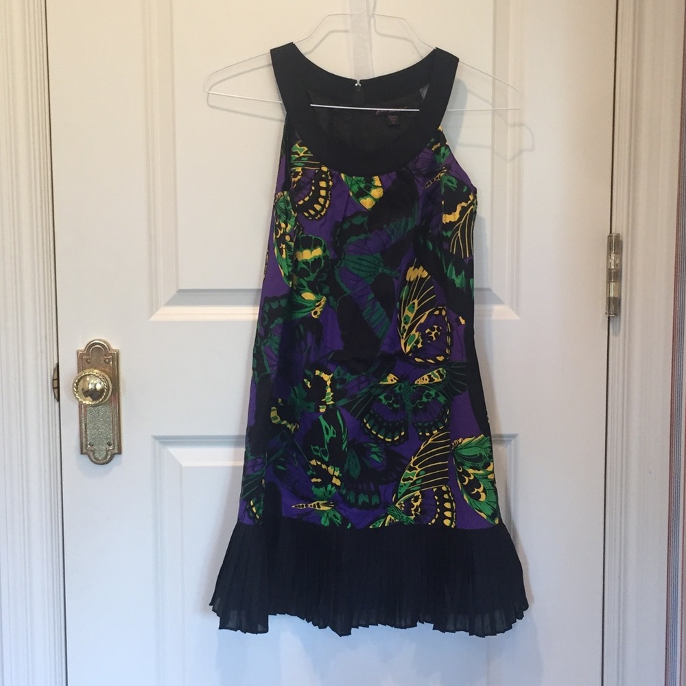Betsey Johnson butterfly print cotton dress-Sz 0
